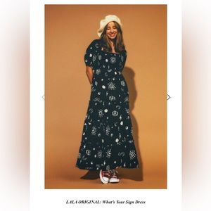 🖤🎲 LALA What’s Your Sign Dress BNWT 🎲🖤